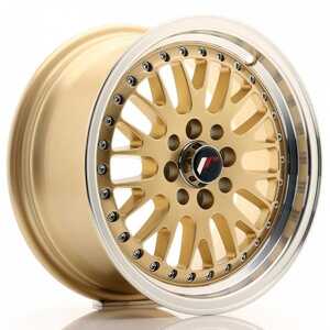 Japan racing Jr10 Gold Machined Lip 7x15 4/100 ET30 N74.1