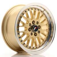 Japan racing Jr10 Gold Machined Lip 8x15 4/100 ET15 N74.1