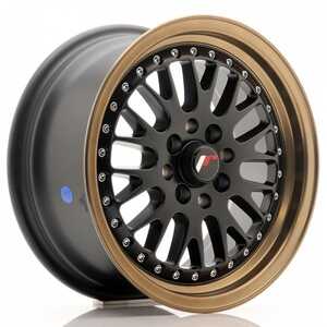 Japan racing Jr10 Matt Black Bronze Lip 7x16 4/100 ET30 N67.1