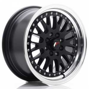 Japan racing Jr10 Matt Black Machined Lip 7x16 4/100 ET30 N67.1