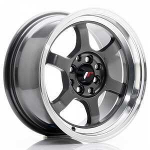 Japan racing Jr12 Gun Metal Machined Lip 10x18 5/114.3 ET20 N74.1