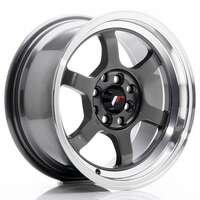 Japan racing Jr12 Gun Metal Machined Lip 7.5x15 4/100 ET26 N73.1