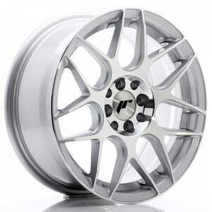 Japan racing Jr18 Silver Machined Face 8.5x18 5/100 ET35 N74.1