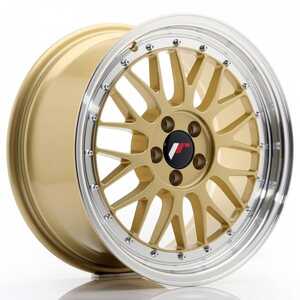 Japan racing Jr23 Gold Machined Lip 8.5x18 5/100 ET35 N74.1