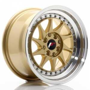 Japan racing Jr26 Gold Machined Lip 8x15 4/100 ET25 N67.1