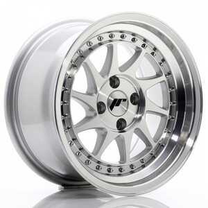 Japan racing Jr26 Silver Machined Face 8.5x18 5/100 ET35 N57.1