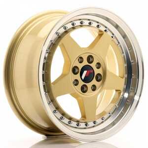 Japan racing Jr6 Gold Machined Lip 8x16 4/100 ET25 N67.1