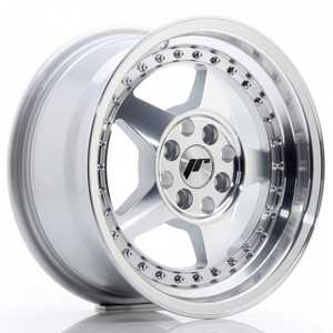 Japan racing Jr6 Silver Machined Face 8x17 5/100 ET35 N74.1