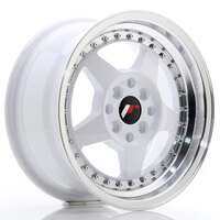 Japan racing Jr6 White Machined Lip 8x16 4/100 ET25 N67.1