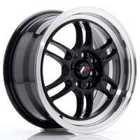 Japan racing Jr7 Gloss Black Machined Lip 7x15 4/100 ET38 N73.1