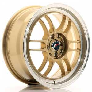 Japan racing Jr7 Gold Machined Lip 7x15 4/100 ET38 N73.1