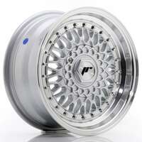Japan racing Jr9 Silver Machined Lip With Rivet Silver 10x17 5/112 ET20 N74.1