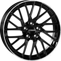 Monaco Gp11 Gloss Black  Polished Lip 8x18 5/112 ET28 N66.5