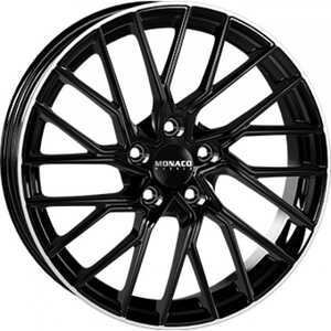 Monaco Gp11 Gloss Black  Polished Lip 8x18 5/112 ET45 N66.5