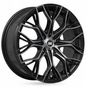 Racer Matrix Bright Black Machined Face 6.5x15 5/108 ET35 N65.1